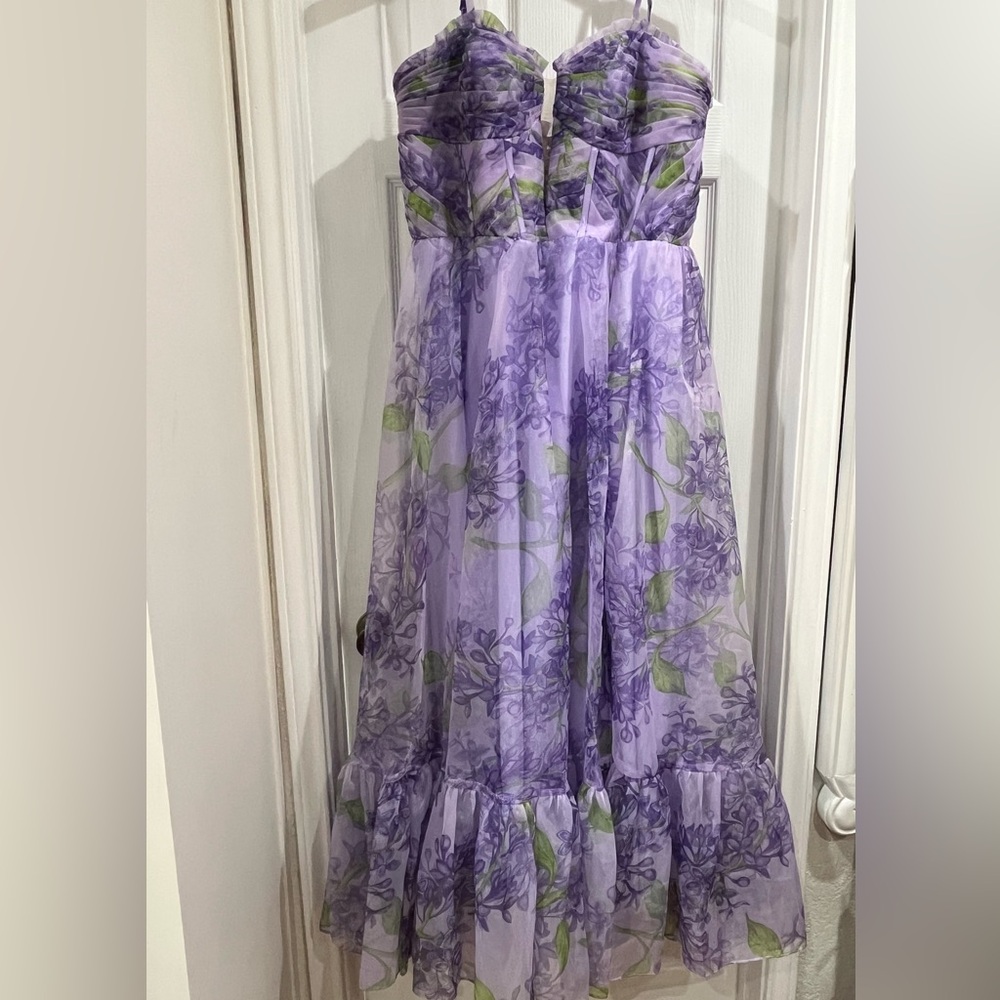 Lavender Floral Dress